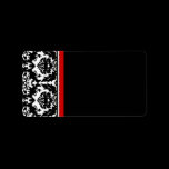 Christmas Damask  Address Labels -