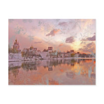 Christmas Dawn Postcard by hristofor Christmas Dawn Postcard