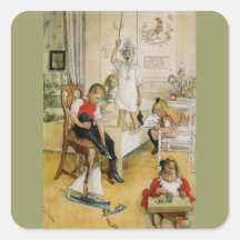 Christmas Day 1894 Square Stickers