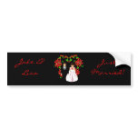 Christmas/December Just Married Bumper Sticker