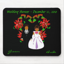 Christmas/December Wedding Shower I Mousepad