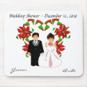 Christmas/December Wedding Shower Mousepad by Yve_13 Christmas/December Wedding Shower Mousepad