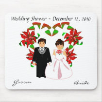 Christmas/December Wedding Shower Mousepad