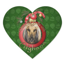 Christmas - Deck the Halls - Afghans Sticker
