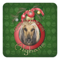 Christmas - Deck the Halls - Afghans Stickers