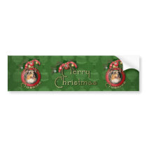 Christmas - Deck the Halls - Aussie - Dustine Bumper Sticker