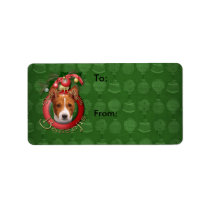 Christmas - Deck the Halls - Basenjis Custom Address Label
