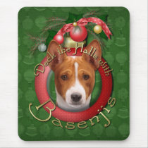 Christmas - Deck the Halls - Basenjis Mousepad