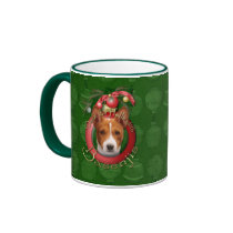Christmas - Deck the Halls - Basenjis Coffee Mug