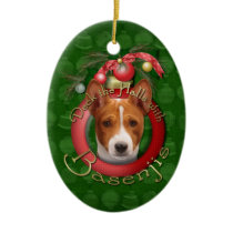 Christmas - Deck the Halls - Basenjis Ornament