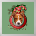 Christmas - Deck the Halls - Basenjis posters