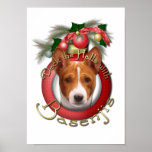 Christmas - Deck the Halls - Basenjis Posters