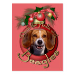 Christmas - Deck the Halls - Beagles Postcards