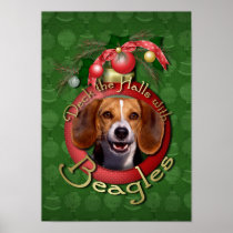 Christmas - Deck the Halls - Beagles Posters