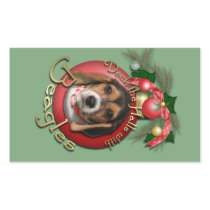 Christmas - Deck the Halls - Beagles Stickers