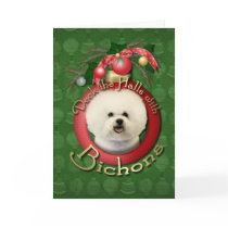Christmas - Deck the Halls - Bichons Card