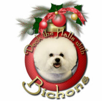 Christmas - Deck the Halls - Bichons Photo Cut Outs