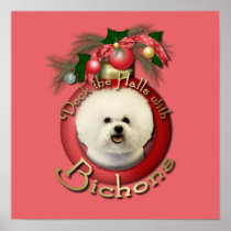Christmas - Deck the Halls - Bichons Posters