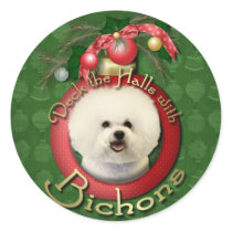 Christmas - Deck the Halls - Bichons Stickers