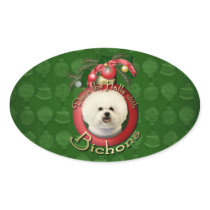 Christmas - Deck the Halls - Bichons Stickers