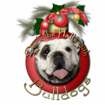 Christmas - Deck the Halls - Bulldogs Photo Sculpture