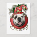Christmas - Deck the Halls - Bulldogs Postcard