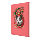 Christmas - Deck the Halls - Cattle Dogs Canvas Prints