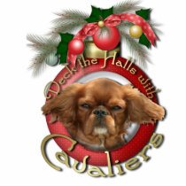 Christmas - Deck the Halls - Cavaliers - Ruby Photo Cut Out
