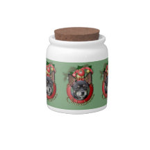 Christmas - Deck the Halls - Chihuahuas - Isabella Candy Jar