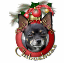 Christmas - Deck the Halls - Chihuahuas - Isabella Photo Cutout
