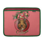 Christmas - Deck the Halls - Collie - Natalie MacBook Sleeve