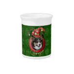 Christmas - Deck the Halls - Corgis Drink Pitchers
