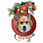Christmas - Deck the Halls - Corgis - Owen Photo Cutouts