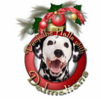 Christmas - Deck the Halls - Dalmatians Photo Cutout