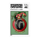 Christmas - Deck the Halls - Danes - Grey postage