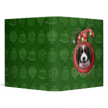 Christmas - Deck the Halls - English Springers 3 Ring Binder