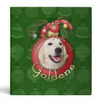 Christmas - Deck the Halls - Goldens - Tebow 3 Ring Binder