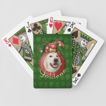 Christmas - Deck the Halls - Goldens - Tebow Bicycle Playing Cards