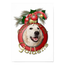Christmas - Deck the Halls - Goldens - Tebow Poster