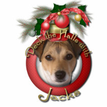 Christmas - Deck the Halls - Jack Russell Acrylic Cut Outs