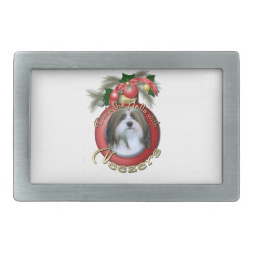 Christmas - Deck the Halls - Neezers Rectangular Belt Buckles