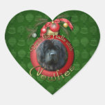 Christmas - Deck the Halls - Newfie Sticker