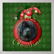 Christmas - Deck the Halls - Newfies Print
