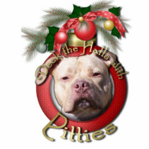 Christmas - Deck the Halls - Pitbull -Jersey Girl Photo Sculpture