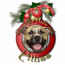Christmas - Deck the Halls - Pitties - Tigger Cut Out