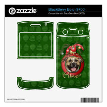 Christmas - Deck the Halls - Pitties - Tigger Decals For BlackBerry