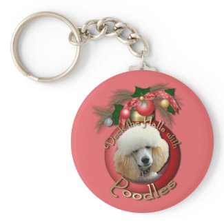 Christmas - Deck the Halls - Poodles - Apricot