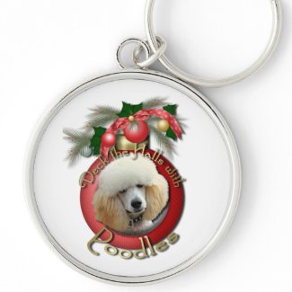 Christmas - Deck the Halls - Poodles - Apricot
