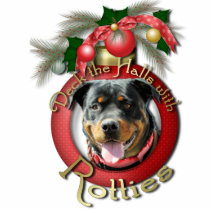 Christmas - Deck the Halls - Rotties - SambaParTi Photo Cutouts
