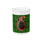 Christmas - Deck the Halls - Schnauzer Beverage Pitcher
